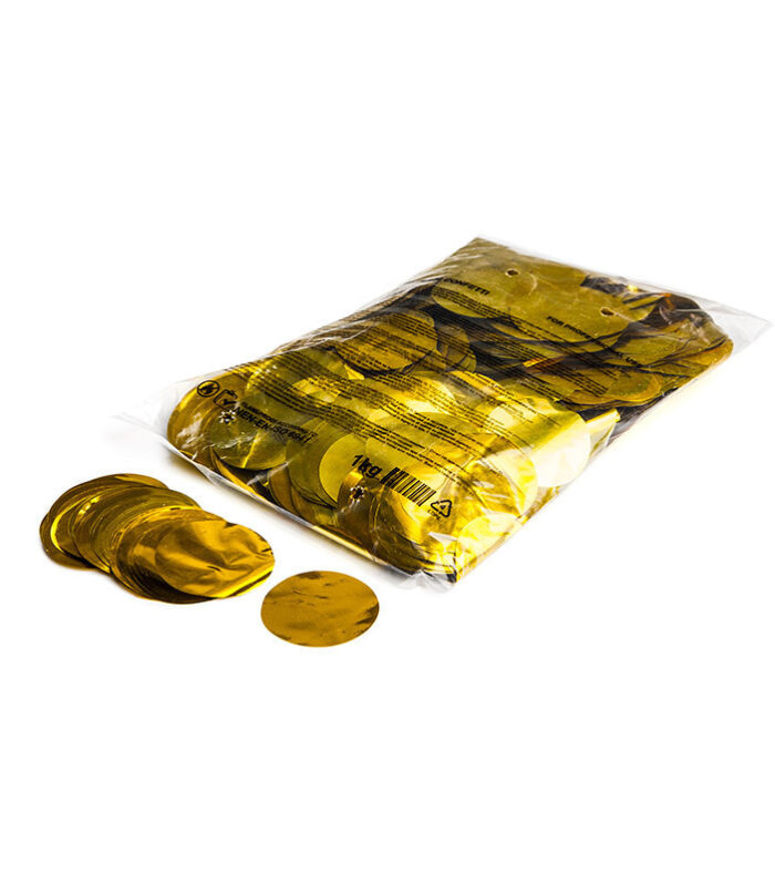 TCM FX - Metallic Konfetti Kör Ø 55mm - Gold - 1 kg